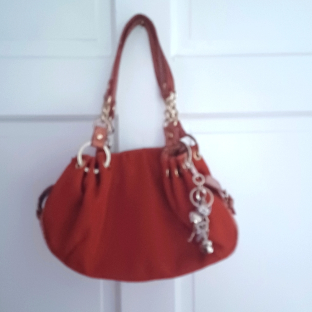 Kathy Van Zeeland Orange Handbag - Picture 3 of 10